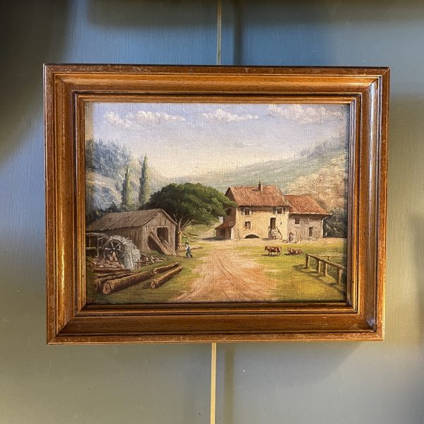La Scierie, Paysage Animé Fin XIXème