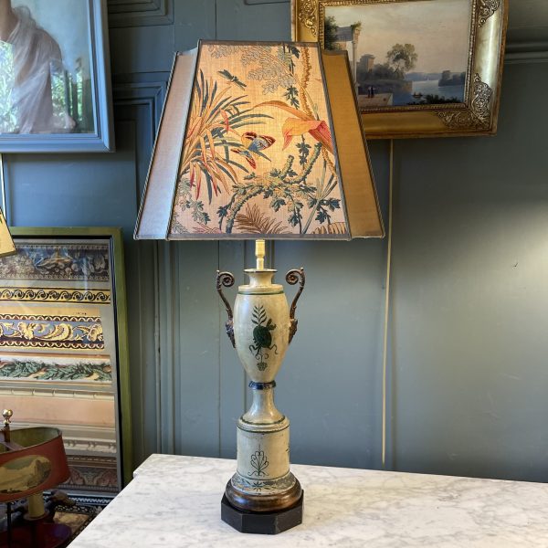 Lampe Carcel En Tôle Peinte XIXème, Hauteur 70 cm