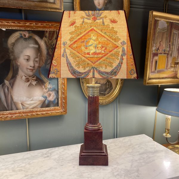 Lampe Thilorier En Tôle Peinte XIXème, Hauteur 65 Cm