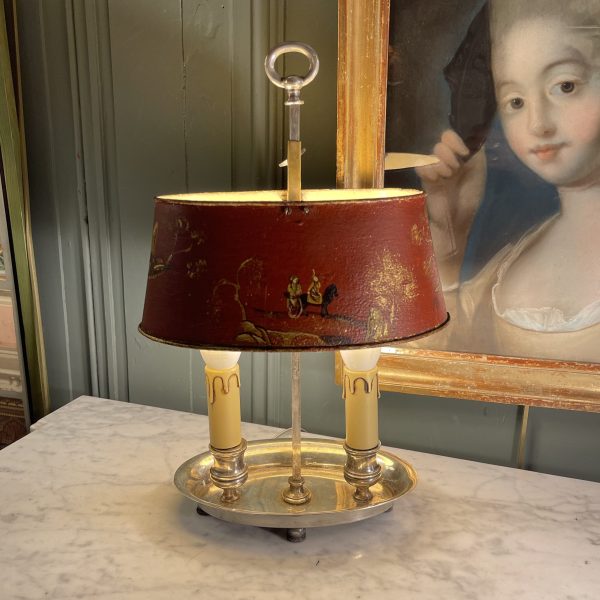 Bouillotte Lamp In Painted Sheet Metal, Height 39 Cm