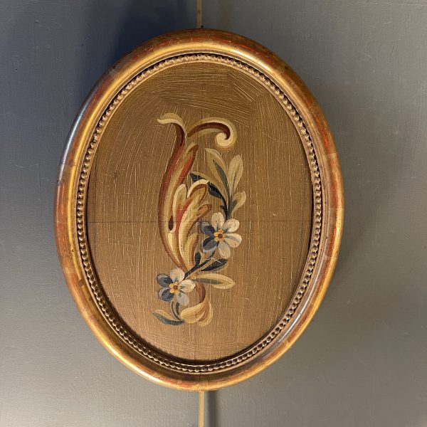 Décor Floral En Médaillon, Carton d'Aubusson