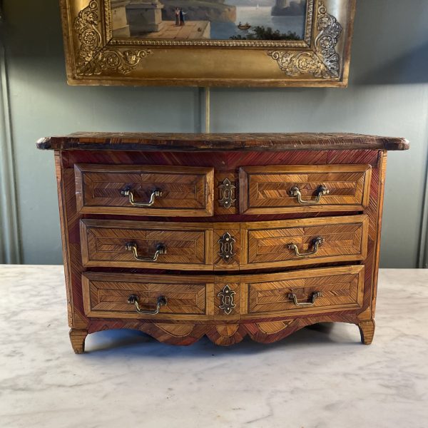 Straw Marquetry Master Chest Of Drawers
