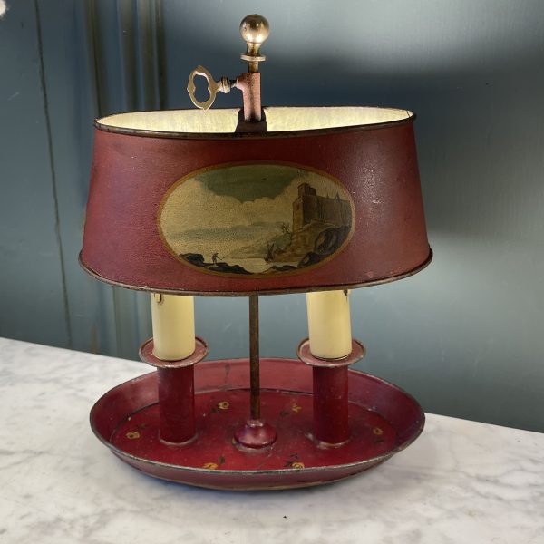 Lampe Bouillotte En Tôle Peinte  XIXème