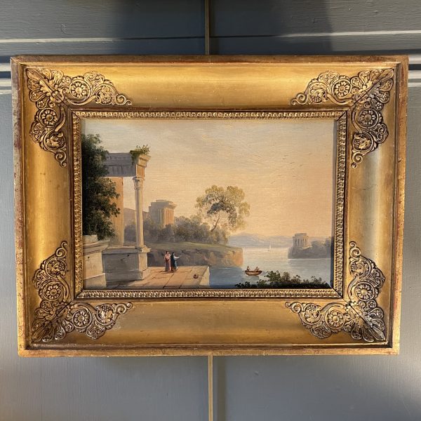 Animated Italian Landscape, 19th Century, Architectural Caprice No. 2