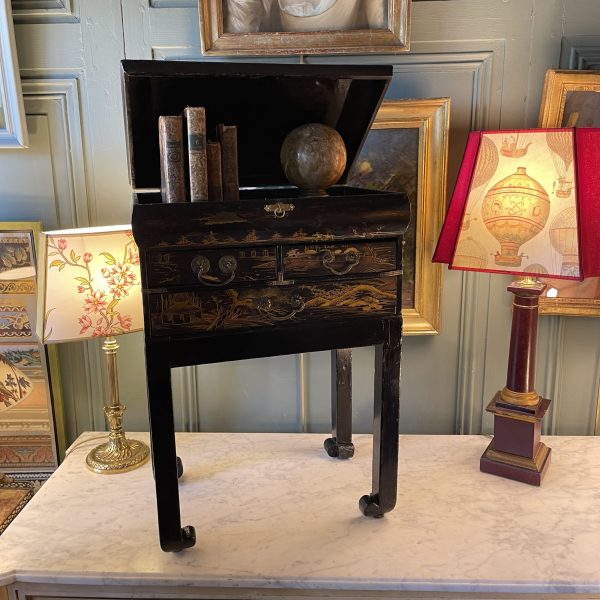 Petite table travailleuse XIXème, hauteur 59 cm