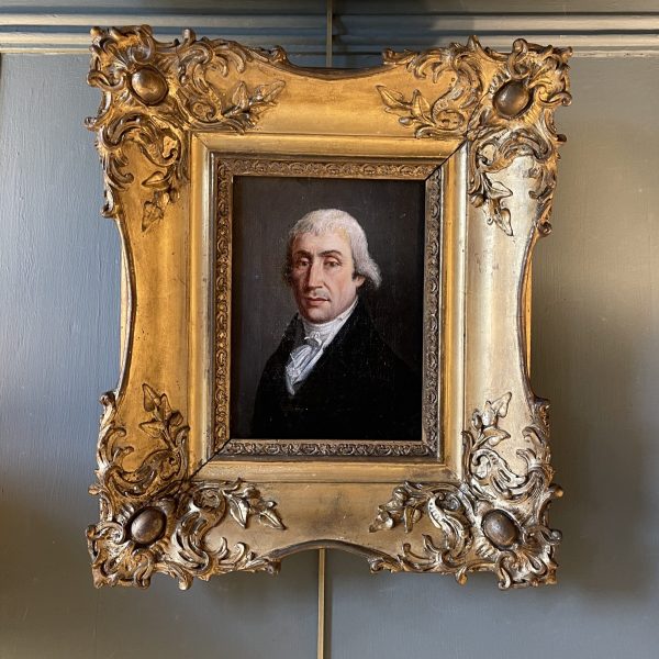 Small Portrait Of A Man, Restoration Period, 19th Century