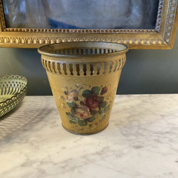 Small Painted Sheet Metal Planter