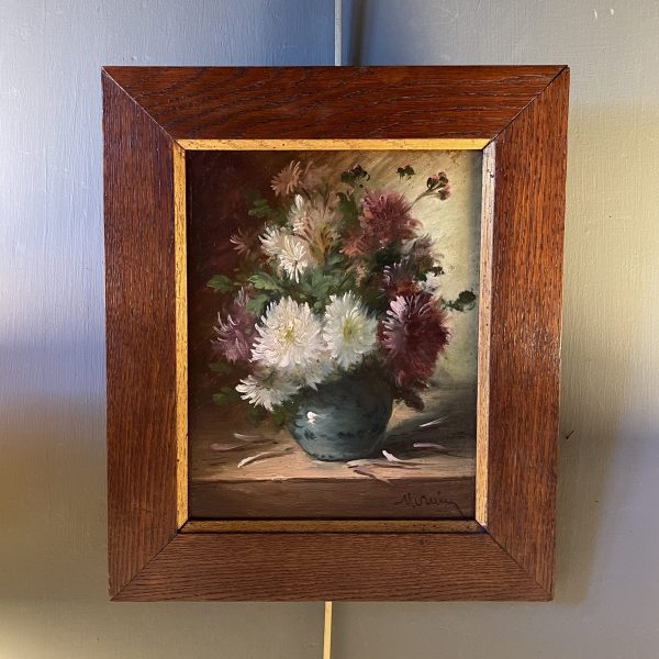 Bouquet de dalhias de Pierre Morain XIXème