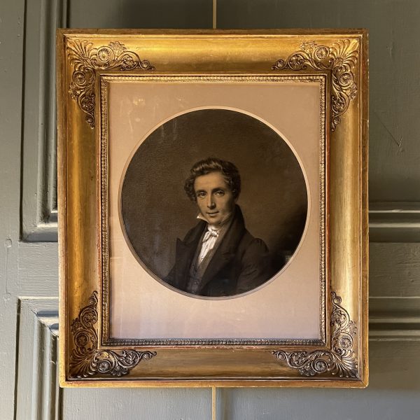 Portrait d'homme de Sophie-Clémence De Lacazette daté 1830