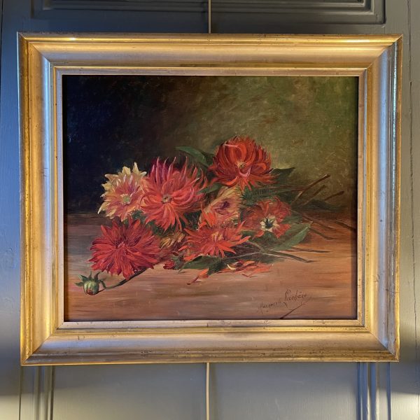 Jetée de dahlias XIXème