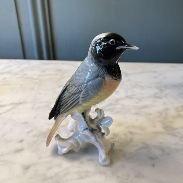 Oiseau en porcelaine, Rouge-Queue, Karl Ens, n°3
