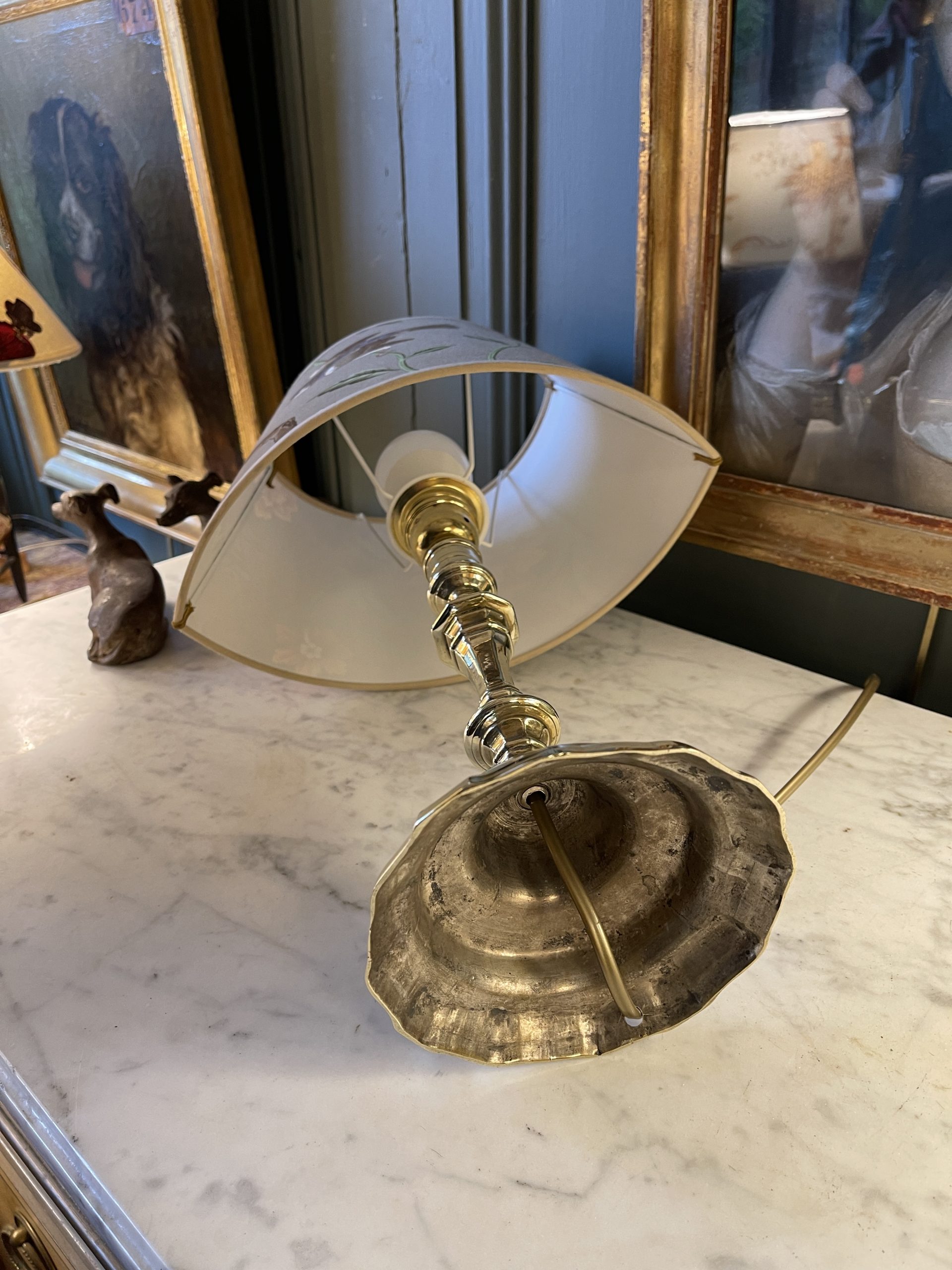 Ponvianne Antiquités lampe régence 11