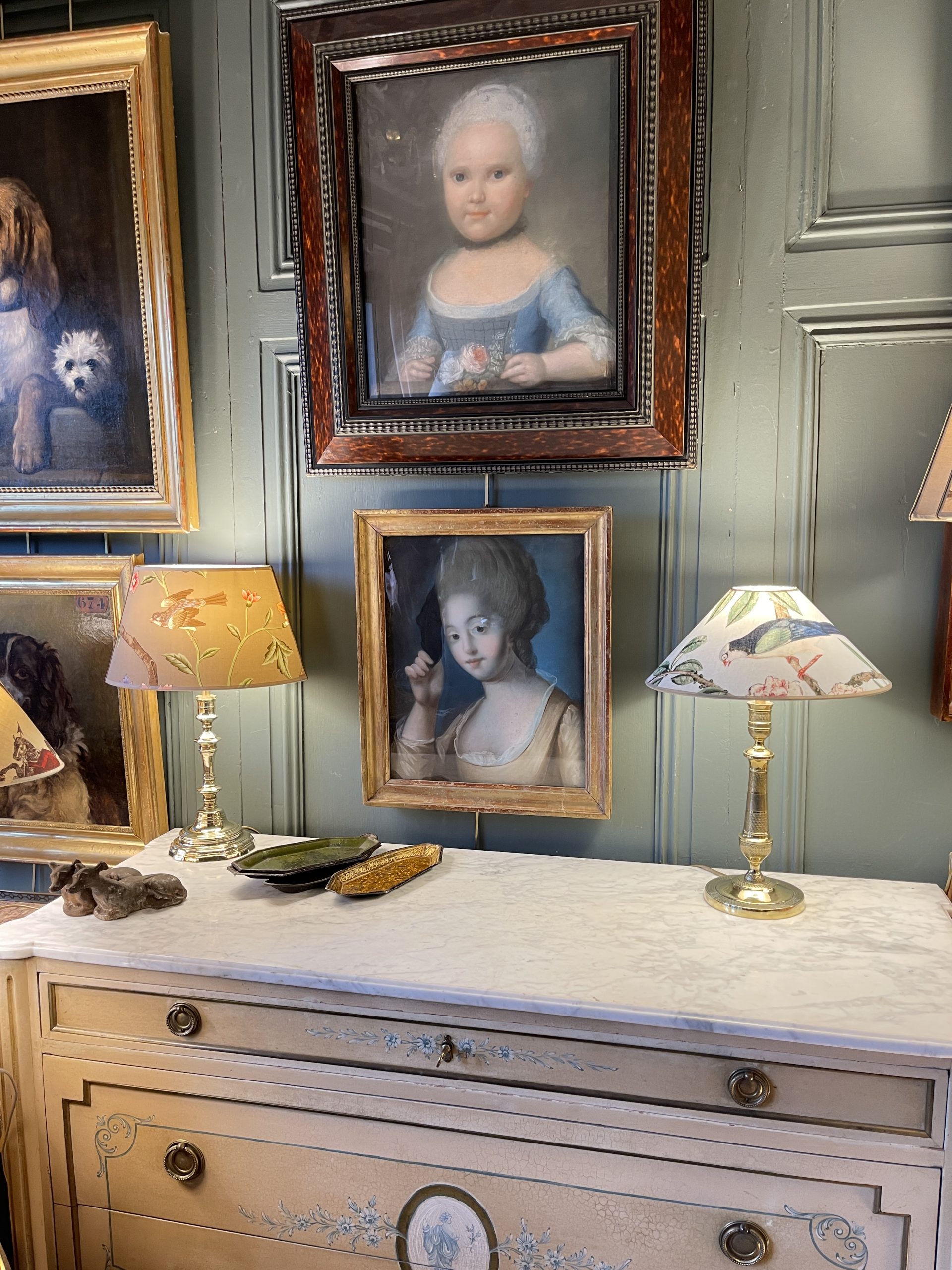 Ponvianne Antiquités lampe régence 12