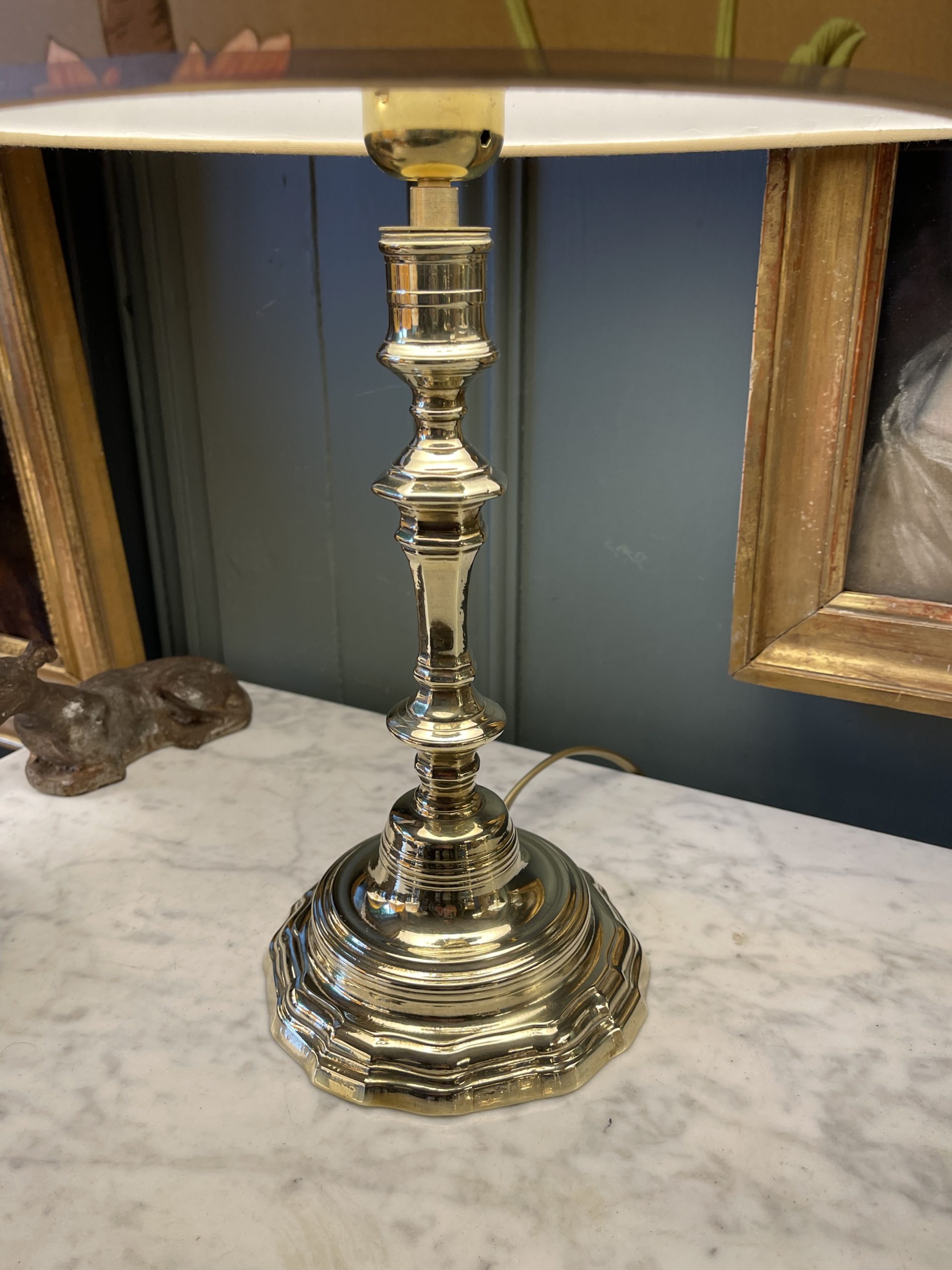 Ponvianne Antiquités lampe régence 8