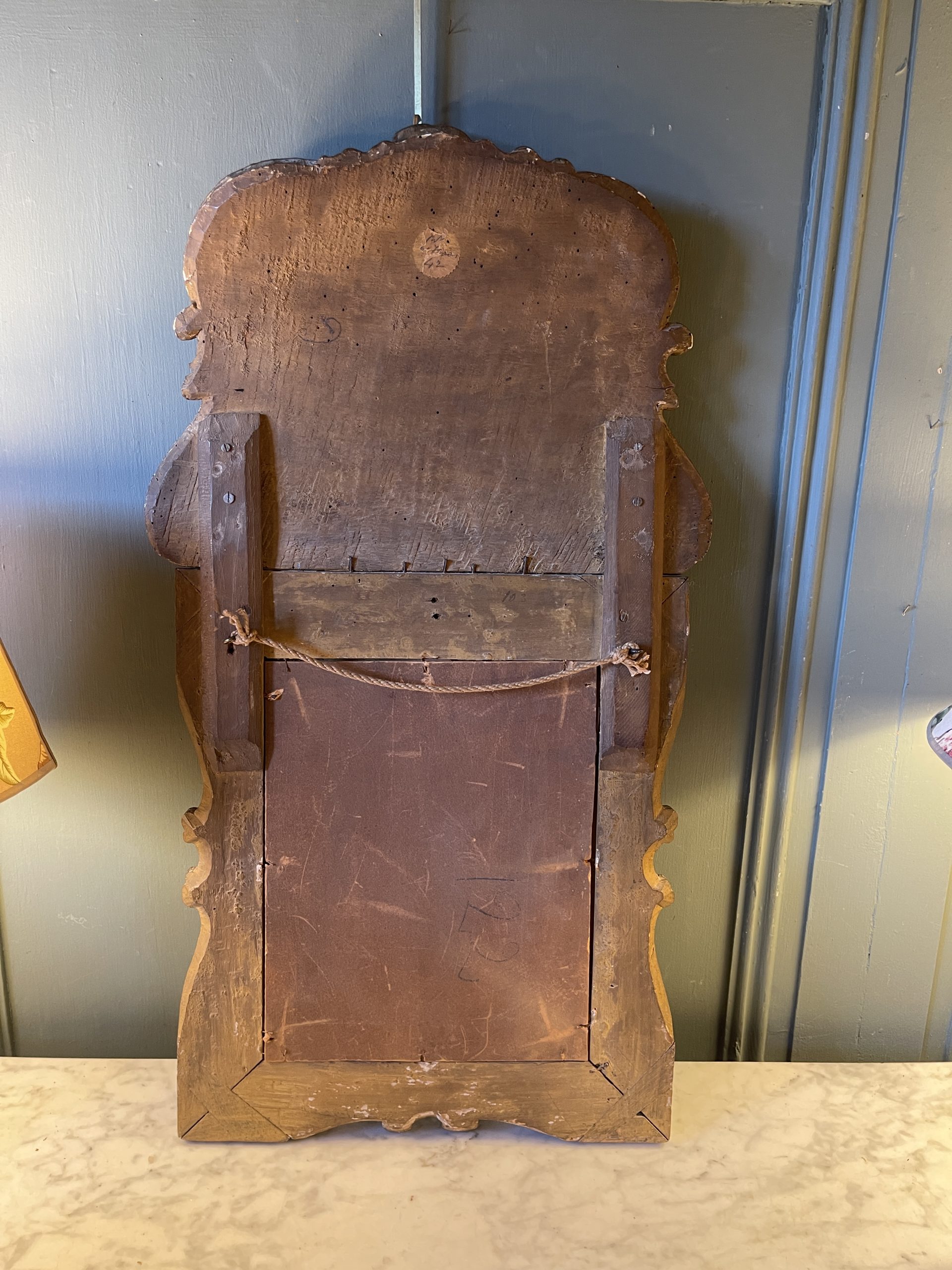 Ponvianne Antiquités miroir à fronton 11