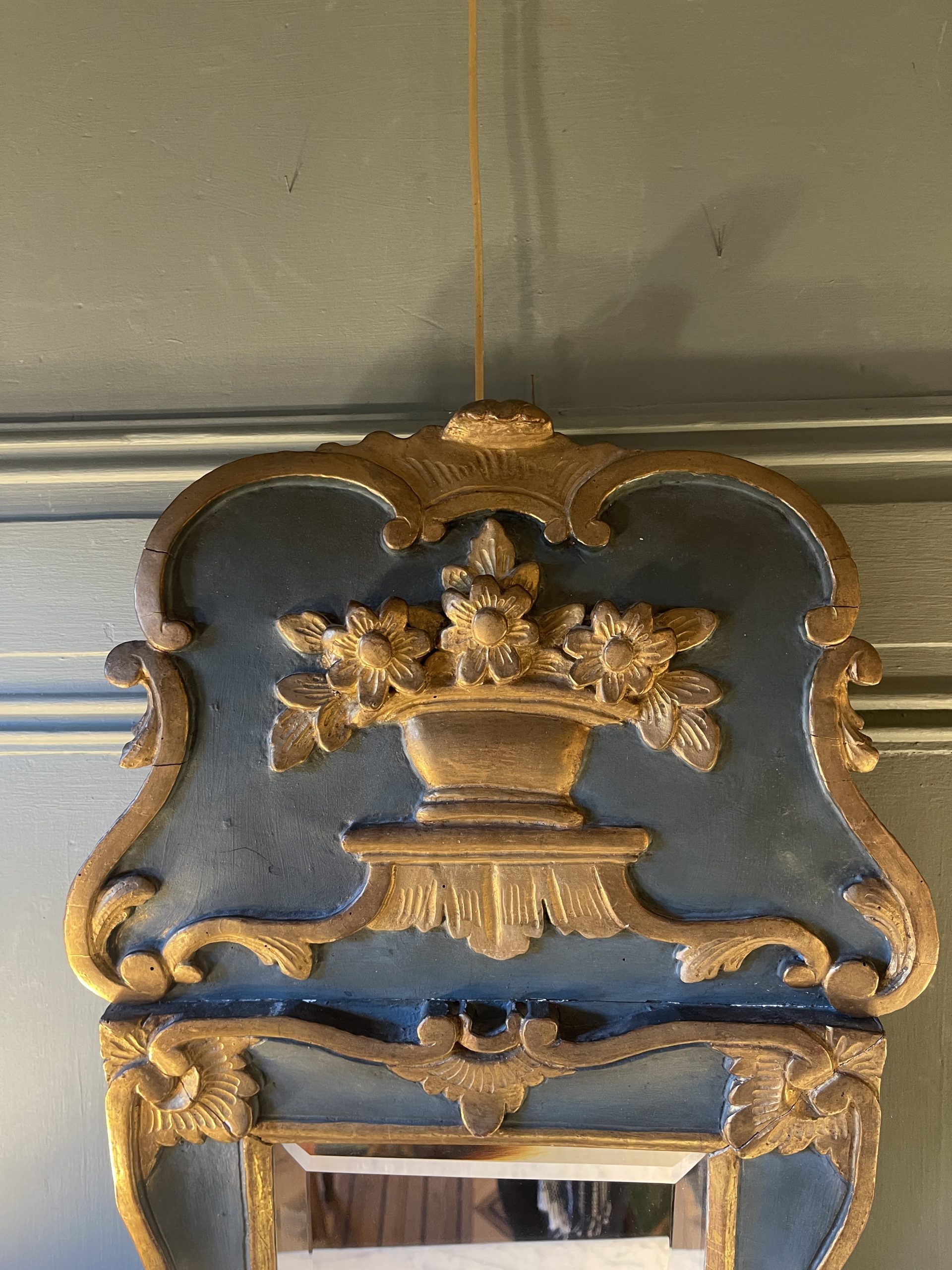 Ponvianne Antiquités miroir à fronton 2