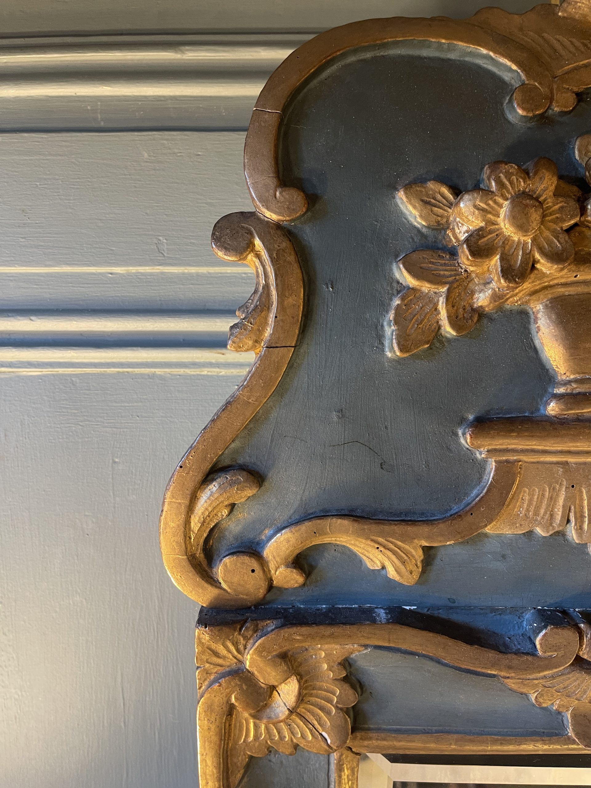 Ponvianne Antiquités miroir à fronton 4