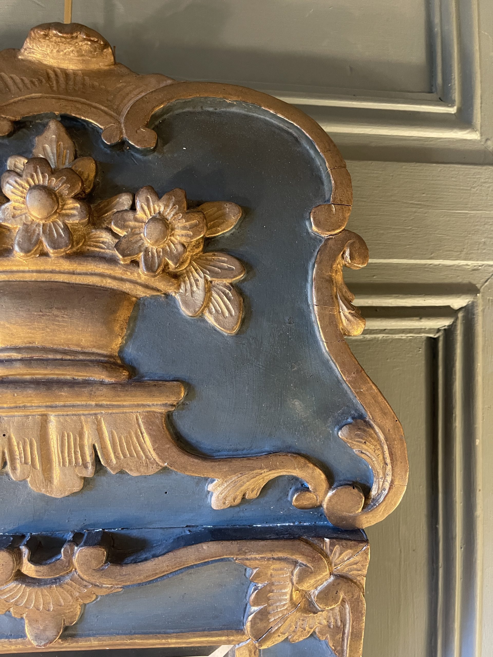 Ponvianne Antiquités miroir à fronton 6