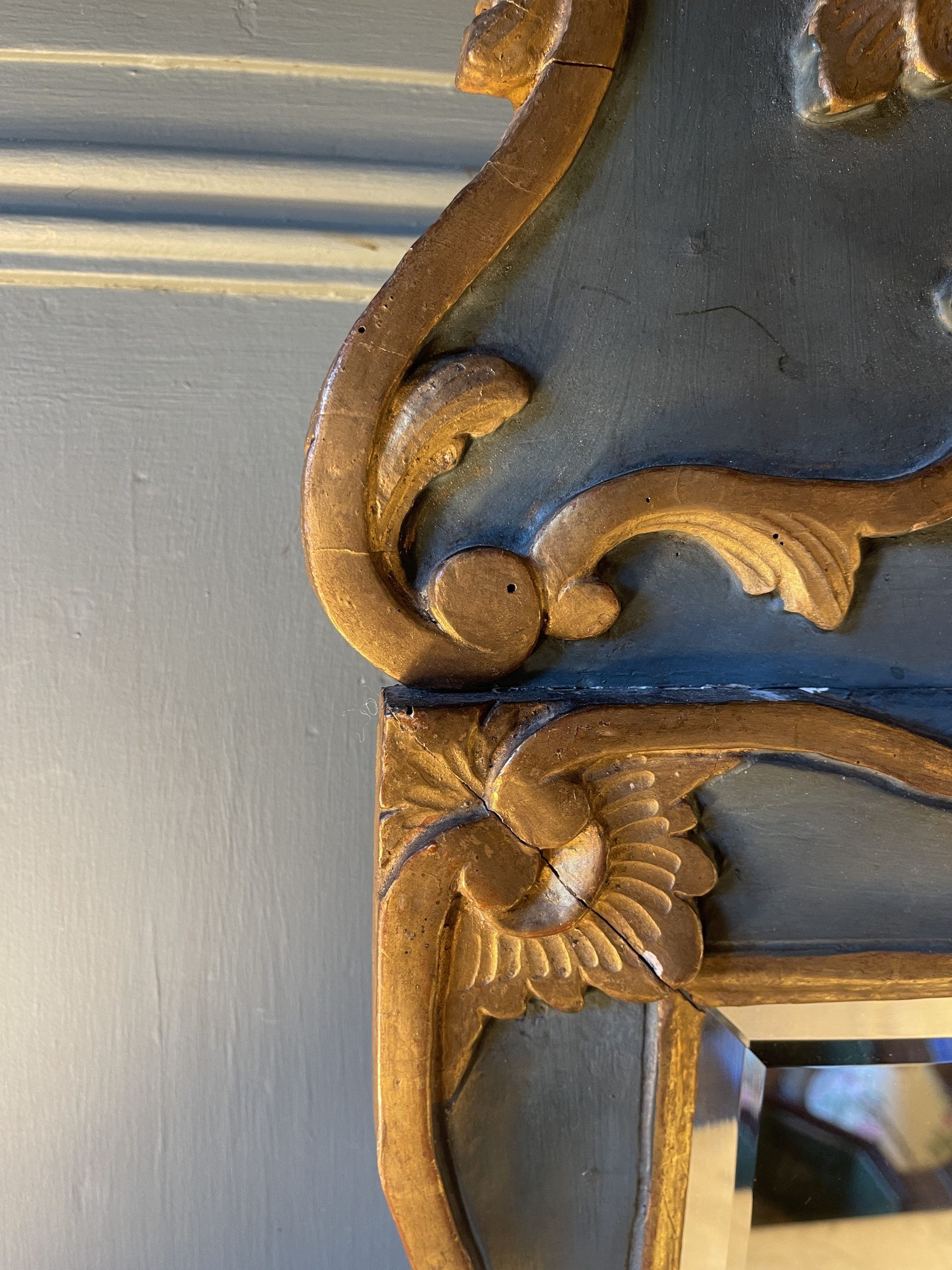 Ponvianne Antiquités miroir à fronton 7