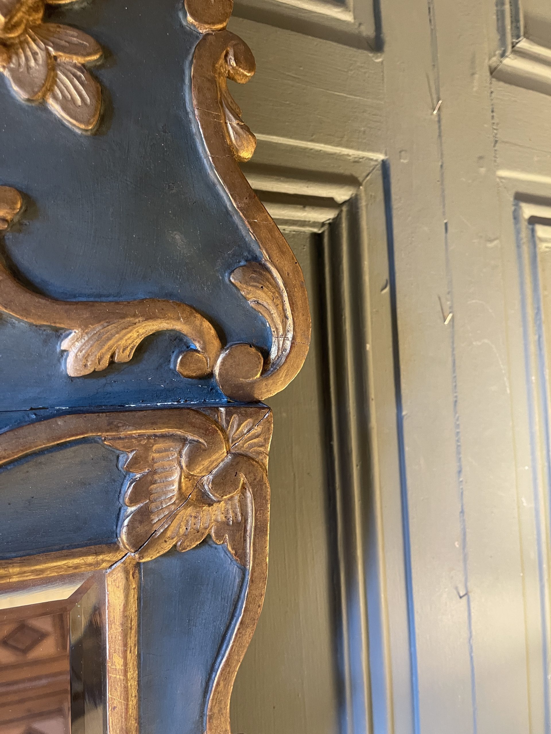 Ponvianne Antiquités miroir à fronton 8