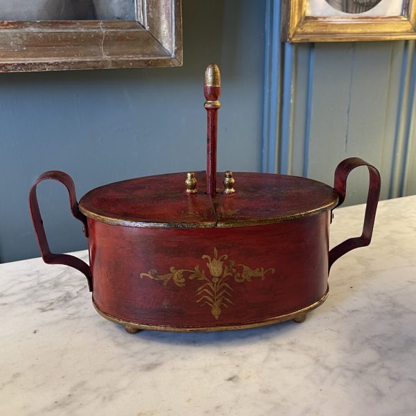 19th Century Painted Sheet Metal Egg Cooker