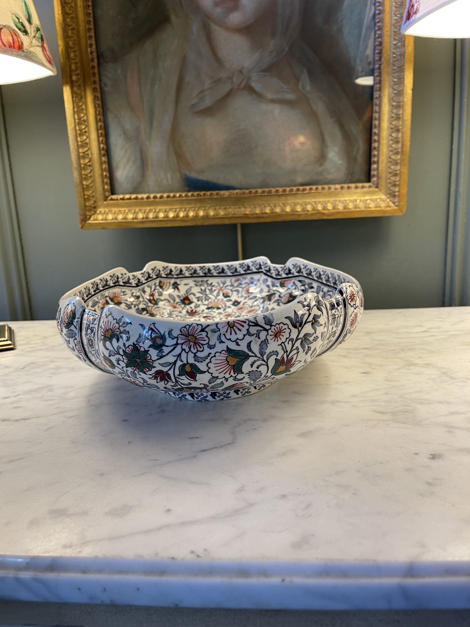 Ponvianne Antiquités plat Gien 4
