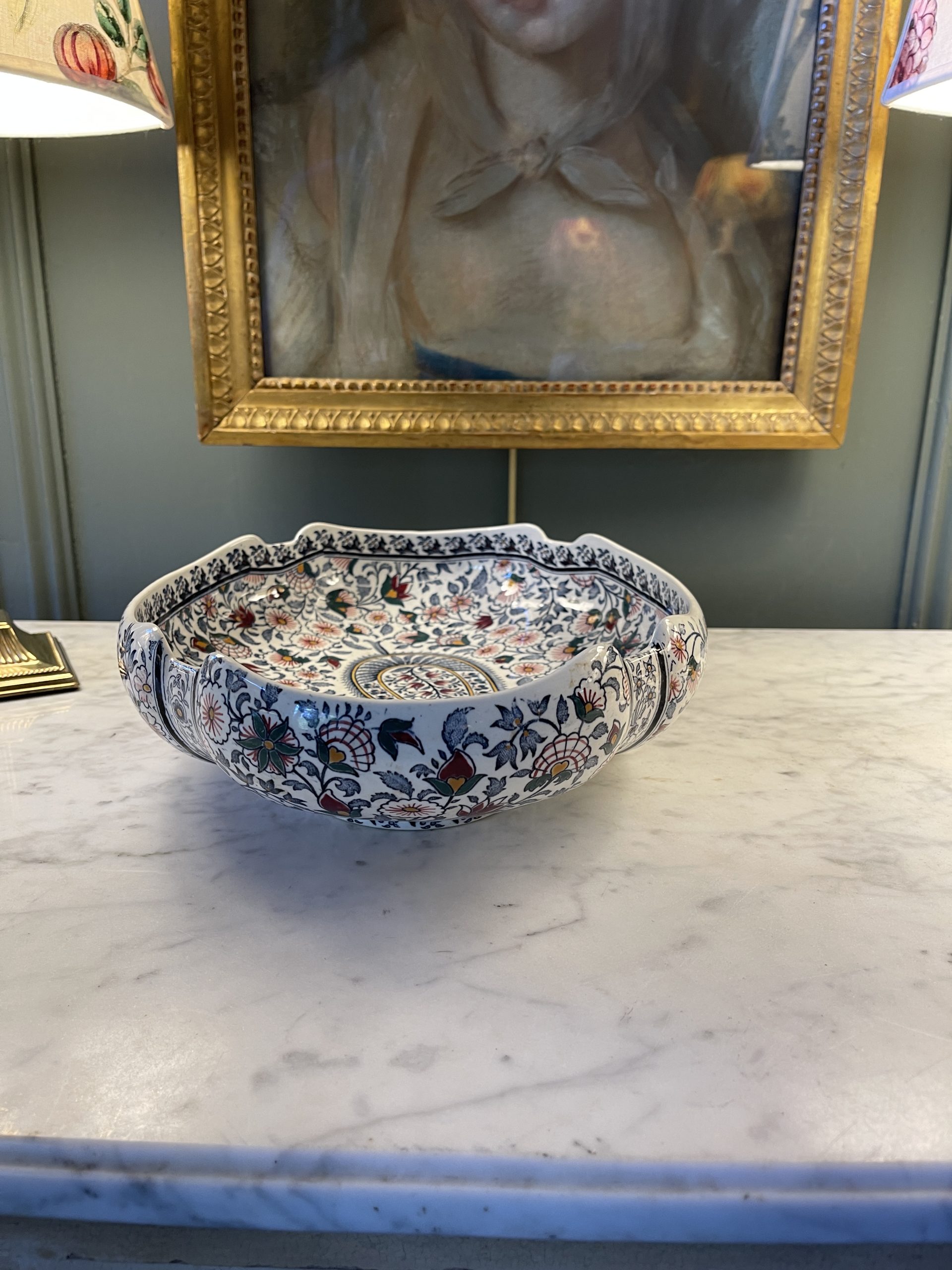 Ponvianne Antiquités plat Gien 6