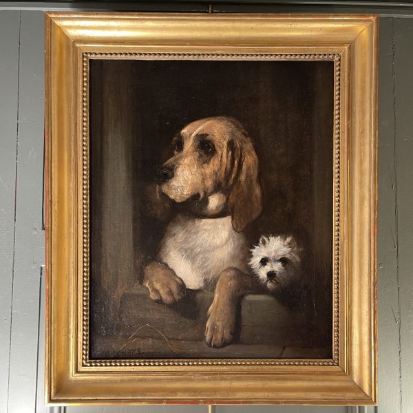 Portrait de chiens de Jules Chardigny XIXème