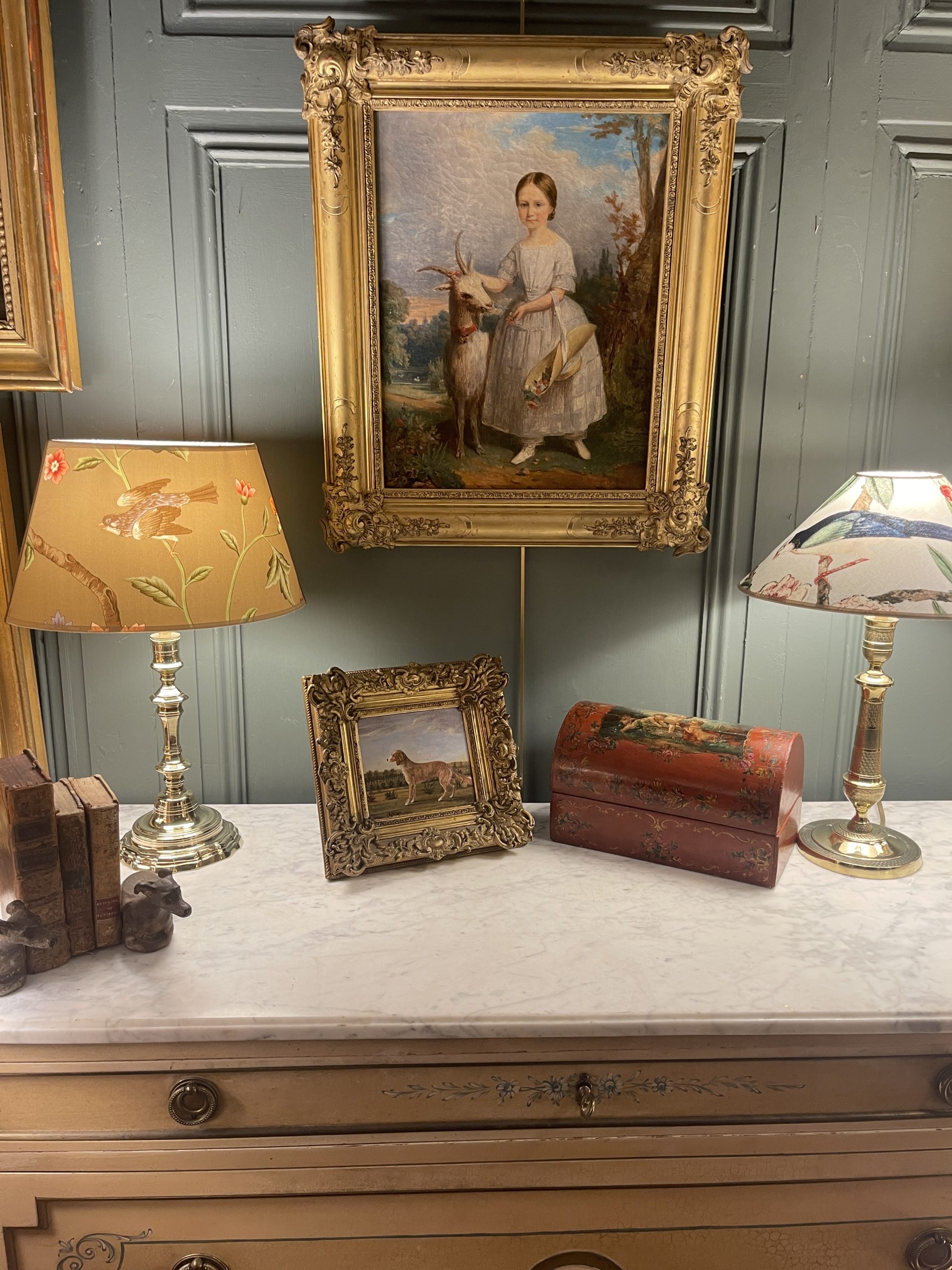 Ponvianne Antiquités portrait chien 12