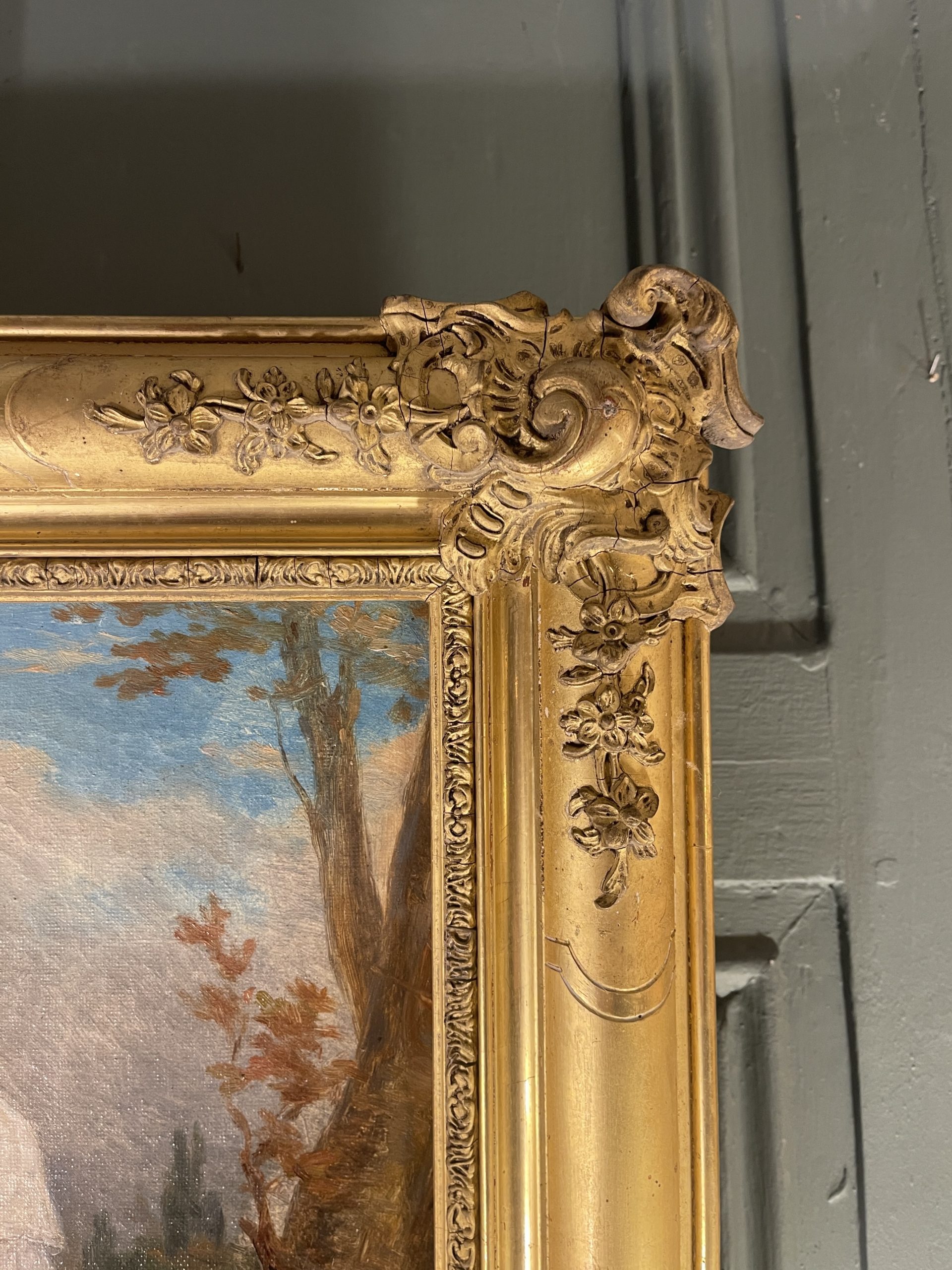 Ponvianne Antiquités portrait fille chèvre 4