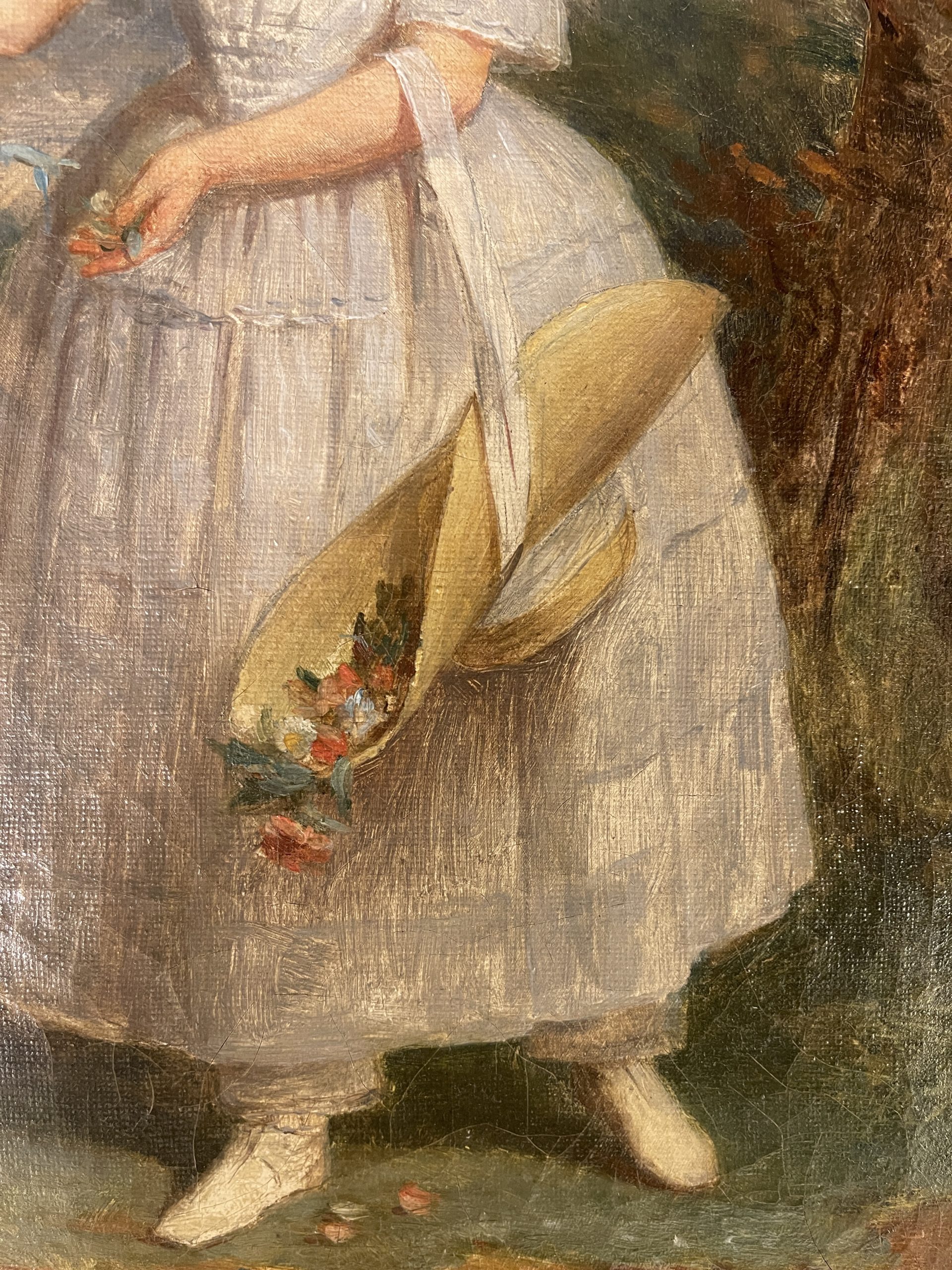 Ponvianne Antiquités portrait fille chèvre 8