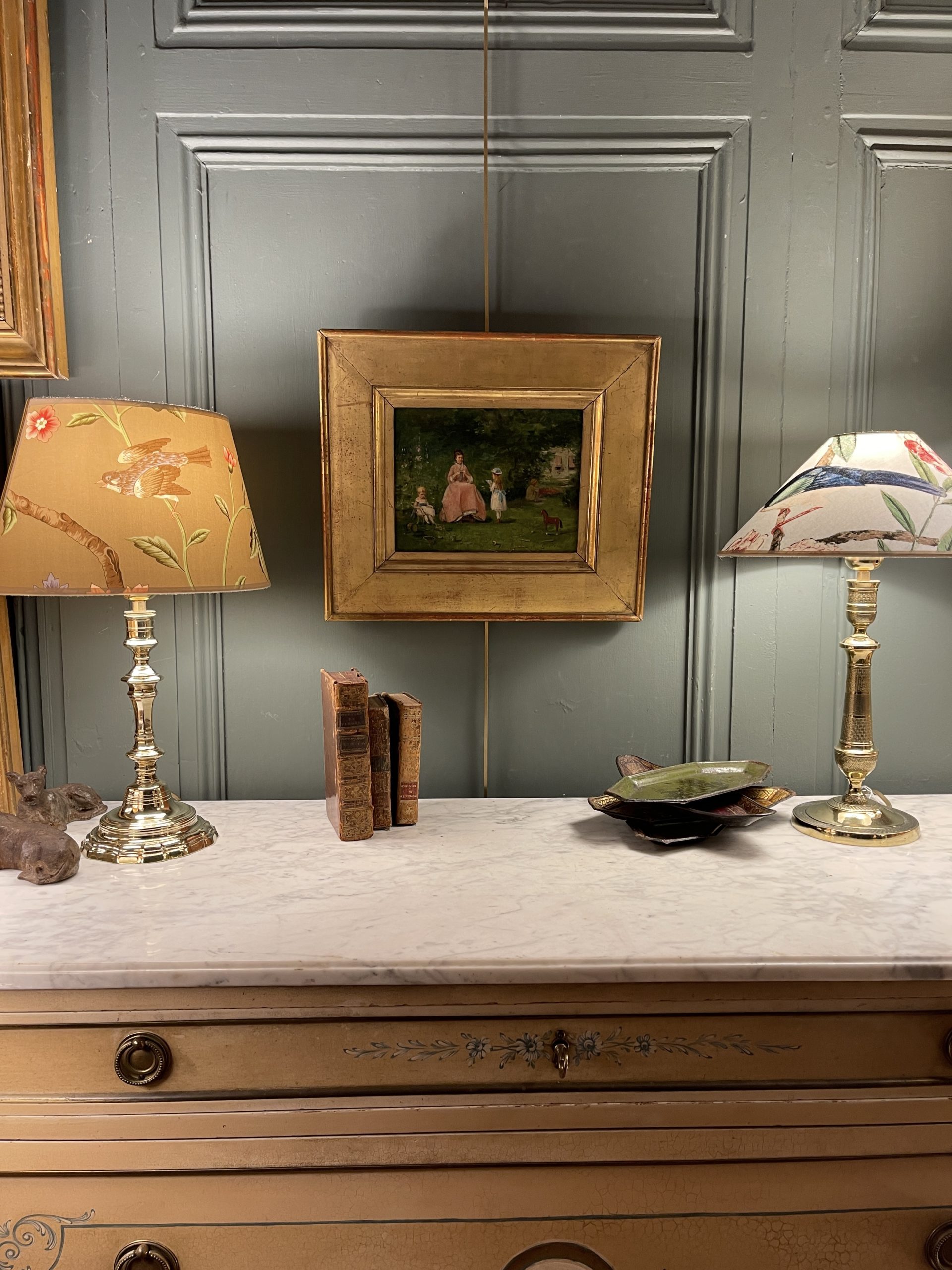 Ponvianne Antiquités tableau parc 12