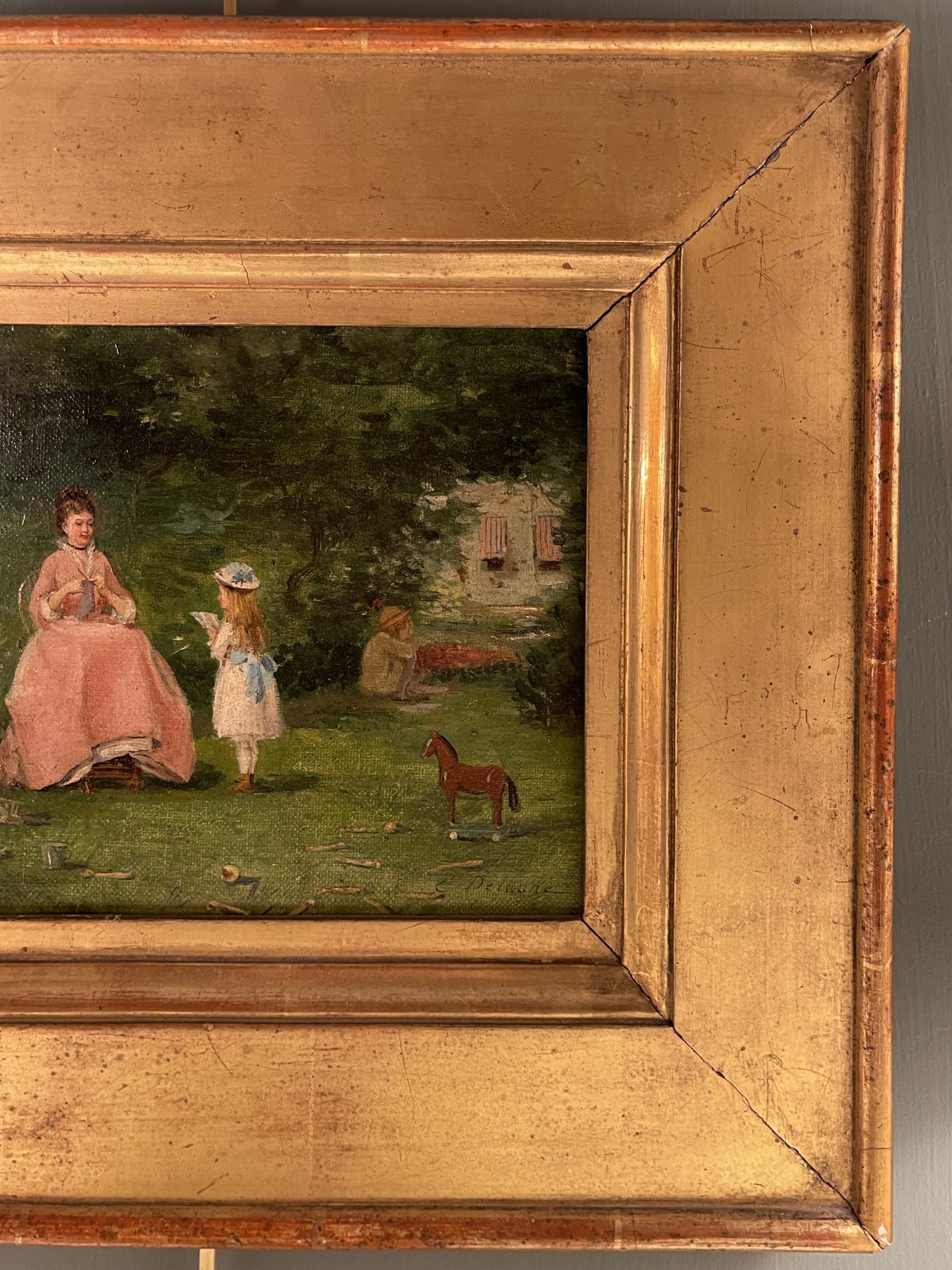 Ponvianne Antiquités tableau parc 4