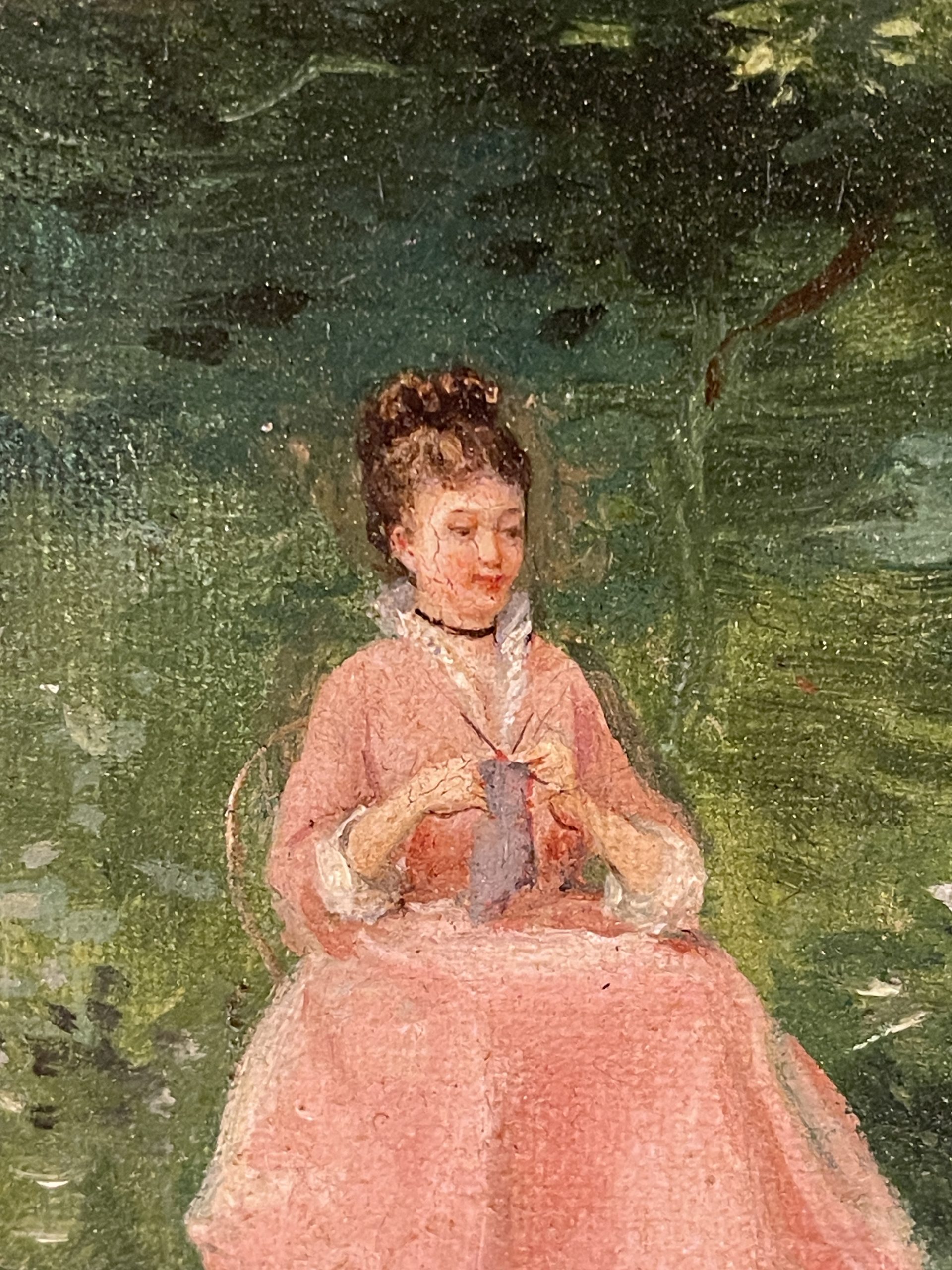 Ponvianne Antiquités tableau parc 5