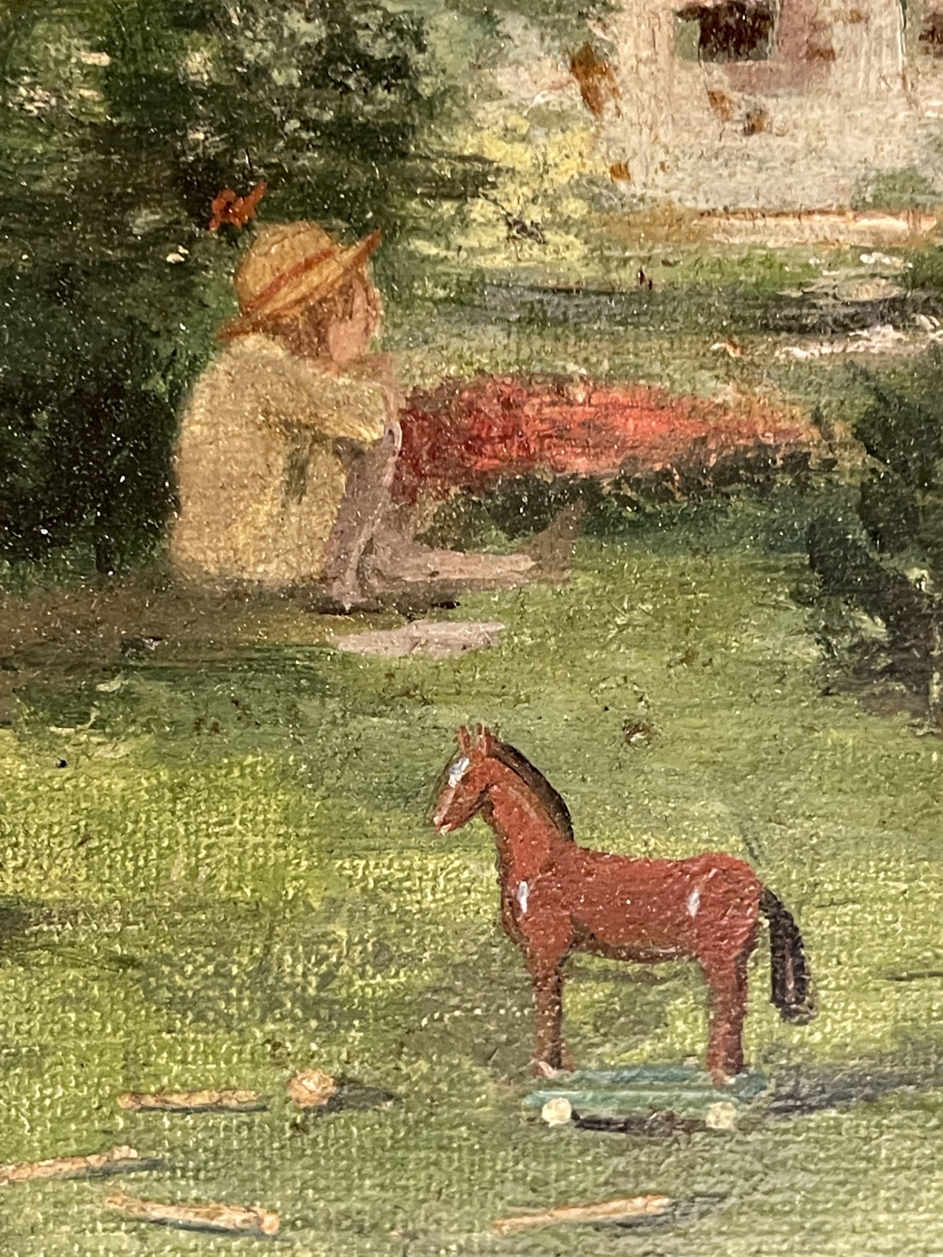 Ponvianne Antiquités tableau parc 9