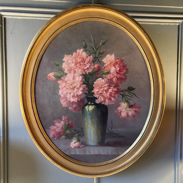 Bouquet de fleurs ovale