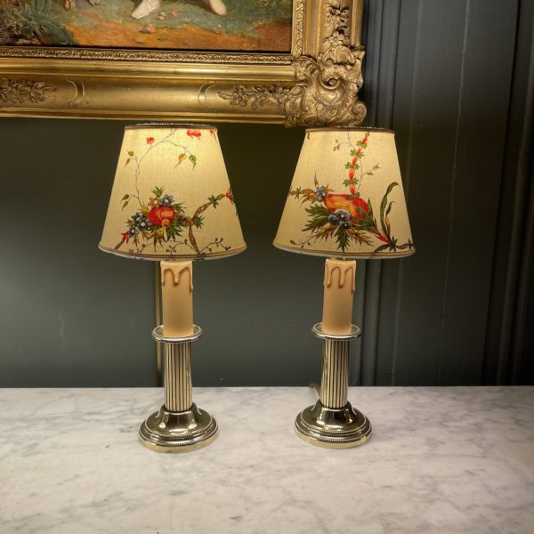 Paire de petites lampes, Hauteur 28 cm