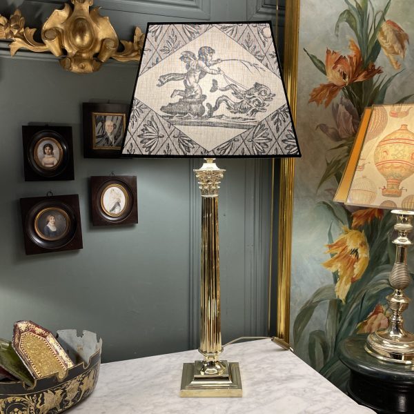 Grande lampe en bronze XIXème, Hauteur 78 cm