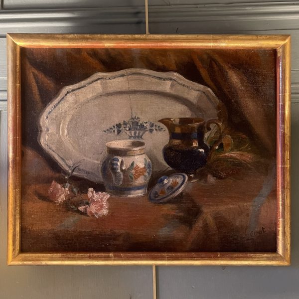 Still Life With Earthenware, Dated 1908