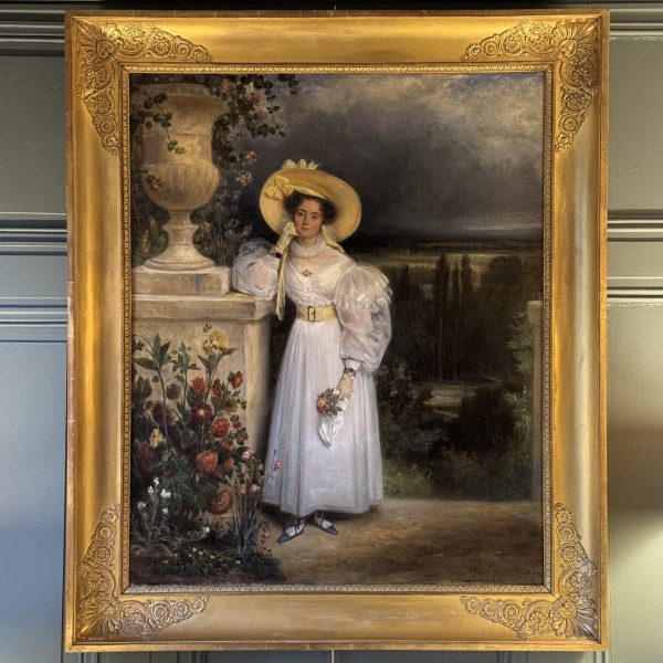 Important Portrait Of A Lady By François Gabriel Lépaulle, Dated 1830