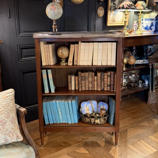 Bibus, bibliothèque en acajou, Hauteur 107 cm