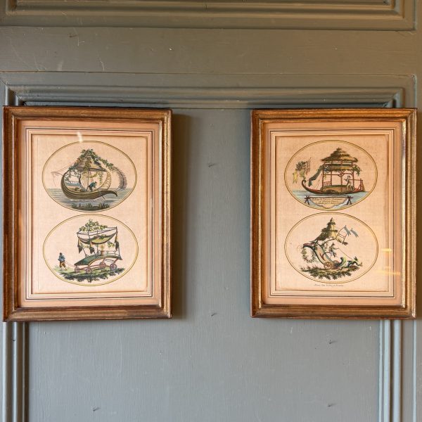 Chinoiseries par Jean Pillement,  Paire de gravures XVIIIème