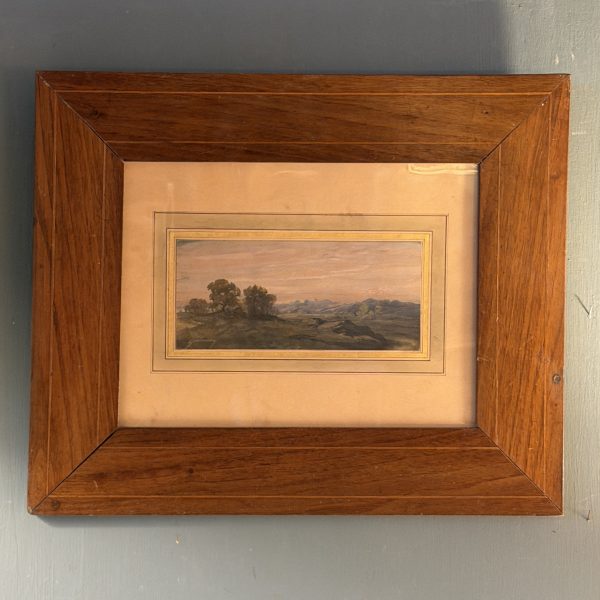 Les collines, paysage de Charles Quinsac XIXème