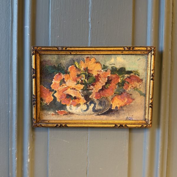 Petit tableau de fleurs, aquarelle