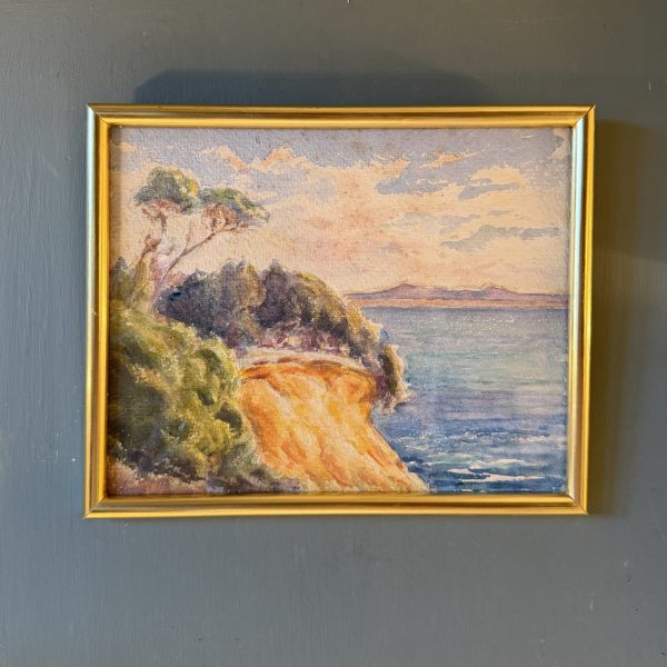 Bord de mer, aquarelle début XXème n°7