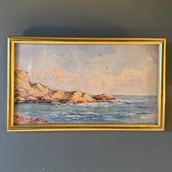 Bord de mer, aquarelle début XXème n°10