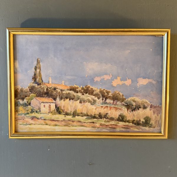 La provence, aquarelle début XXème n°12