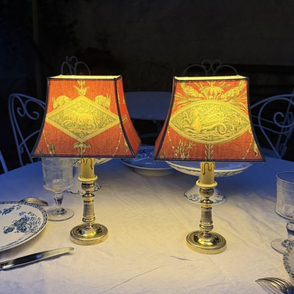 Paire de lampes de table sans fil, Hauteur 34 cm