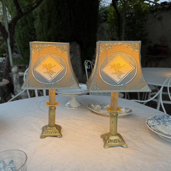 Paire de lampes de table sans fil, Hauteur 36,5 cm