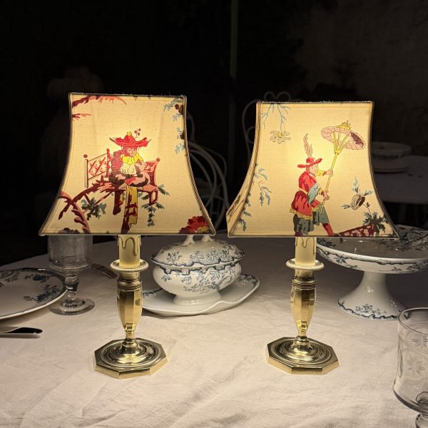 Paire de lampes sans fil, Hauteur 34,5 cm